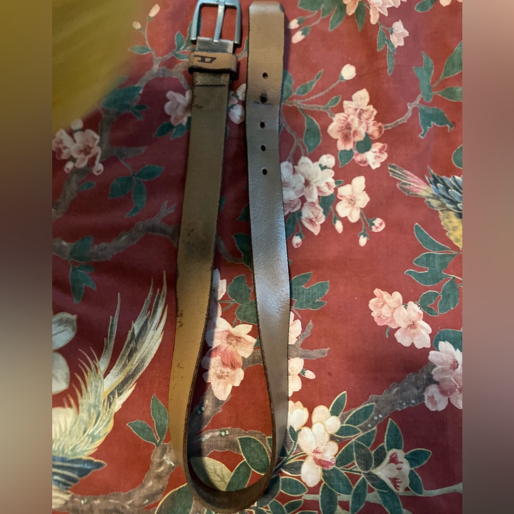 Vintage DIESEL LEATHER BELT IN BROWN